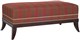 V42WMBPD_MIY Bench_Saber Leg_Beaded Molding_Plain Top_Double Row Nail_ang